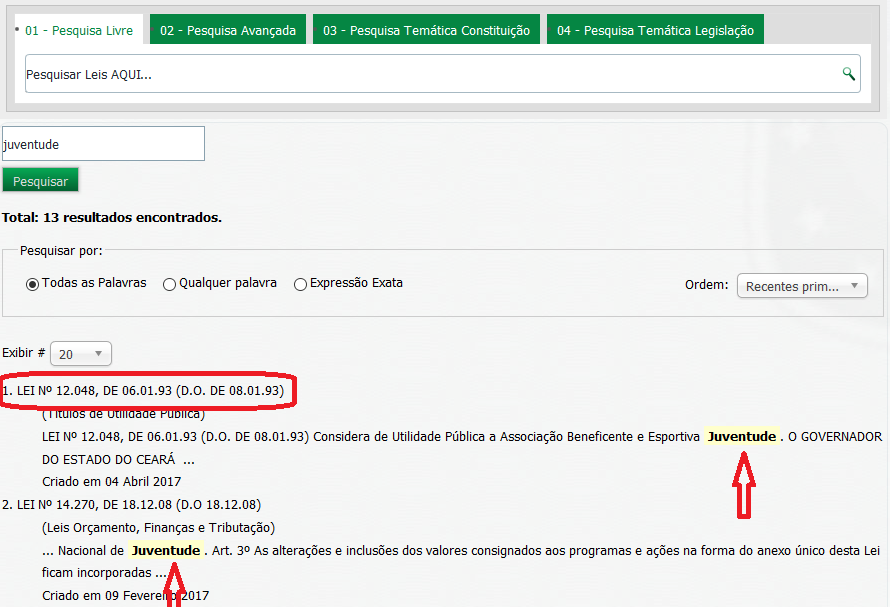 Figura - 02 Resultado da Pesquisa